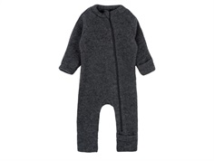 Mikk-line wool jumpsuit anthracite melange merinould